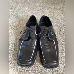 Giorgio Brutini Black Leather Oxfords